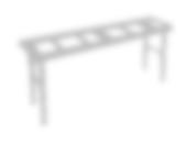 Roller table / Roller stand RFC-4513 Flexible roller stand table Can variably be adjusted in height and length Robust