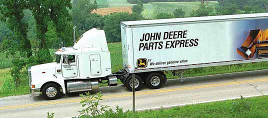 This means deliveries from 24-48 hours in most of the time. There s never time for down time. John Deere is prepared to deliver any part, any place, any time.