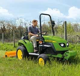 Transporting gear and equipment gets loads easier with John Deere s trailer attachment.