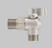 391 WASHING MACHINE BALL VALVE SIZE PRESSURE CODE PACKING 1/2" (DN 15) 16bar/232psi 3910012 12/192 TECHNICAL SPECIFICATIONS MATERIALS Metal handle. Available size: 1/2 x1/2. Male/male threads.