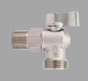 392 WASHING MACHINE BALL VALVE SIZE PRESSURE CODE PACKING 1/2" (DN 15) 16bar/232psi 3920012 10/160 TECHNICAL SPECIFICATIONS MATERIALS Metal handle. Available size: 1/2 x3/4. Male/male thread.
