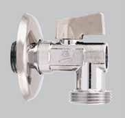 706 WASHING MACHINE BALL VALVE SIZE PRESSURE CODE PACKING 1/2" (DN 15) 8bar/116psi 7060012 10/180 TECHNICAL SPECIFICATIONS Available size: 1/2 x3/4. Male/male thread. Body in chrome-plated brass.