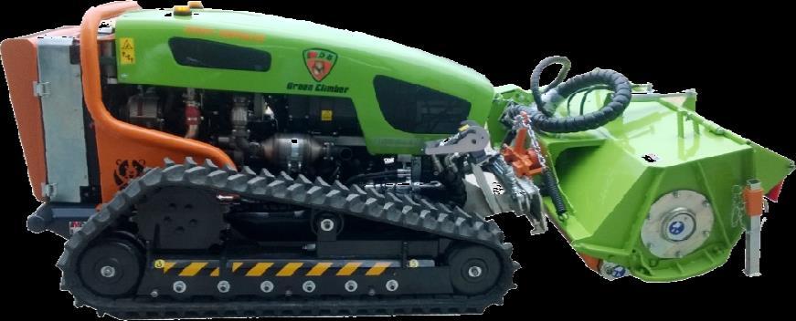 GREEN CLIMBER LV600: REMOTE-CONTROLLED TRACTOR MOWER WITH FLAIL