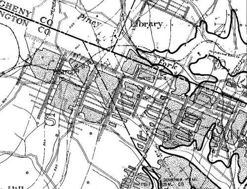 This 1930s era mine map shows the extent of the southern section of Montour No.