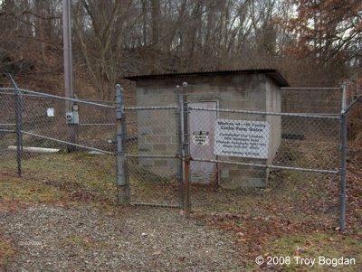 This is the pumping station for the Montour No. 10 Mine treatment plant off of Cardox Road.