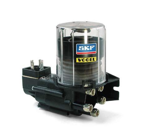 Automatic lubricators Compact greaser Innovation for linear guides Compact greaser for linear guide systems Up to 5 lubricant outlet ports Suitable for grease, NLGI grades 000 to 2 Increases the