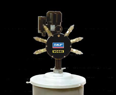 Accessories Multi-outlet drum pump GSE Multi-outlet drum pump unit, oil or grease, for centralized single-line lubrication systems Applications Multi outlet drum pump units deliver lubricants, oil or