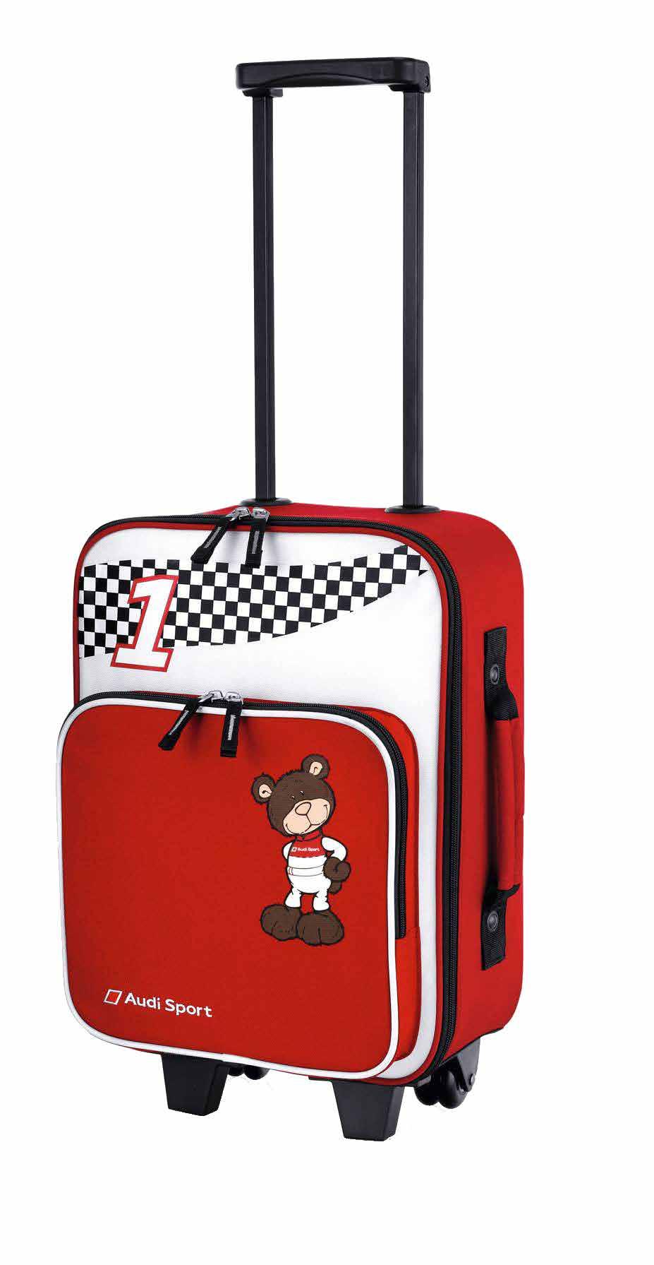 Motorsport bear trolley case A travel companion your children