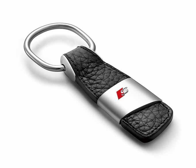 Audi rings leather key ring Complements your Audi