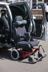 Adaptations Wheelchair swivel seats A wheelchair swivel seat enables you to move in and out of the car without needing to rise from the seat.
