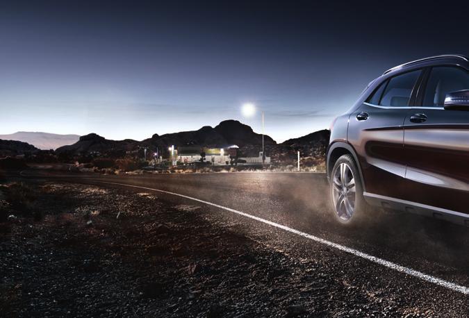 3 Every ray of sunshine is like a spotlight. If the road is a stage, the GLA SUV is a true character actor.