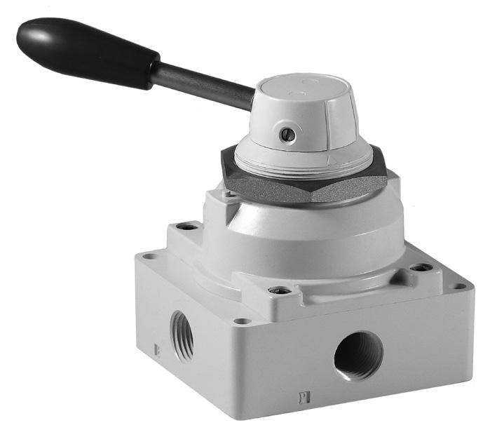 and Lever Valves - M4V Series M4V 3 0-08 - S MOL TYP PORT SIZ MOUNTING STYL 3-300 Series 4-400 Series 0-4 Port - Position 30-4 Port - 3 Position losed enter 08 - /4 NPT (300 Series) 5 - / NPT (400