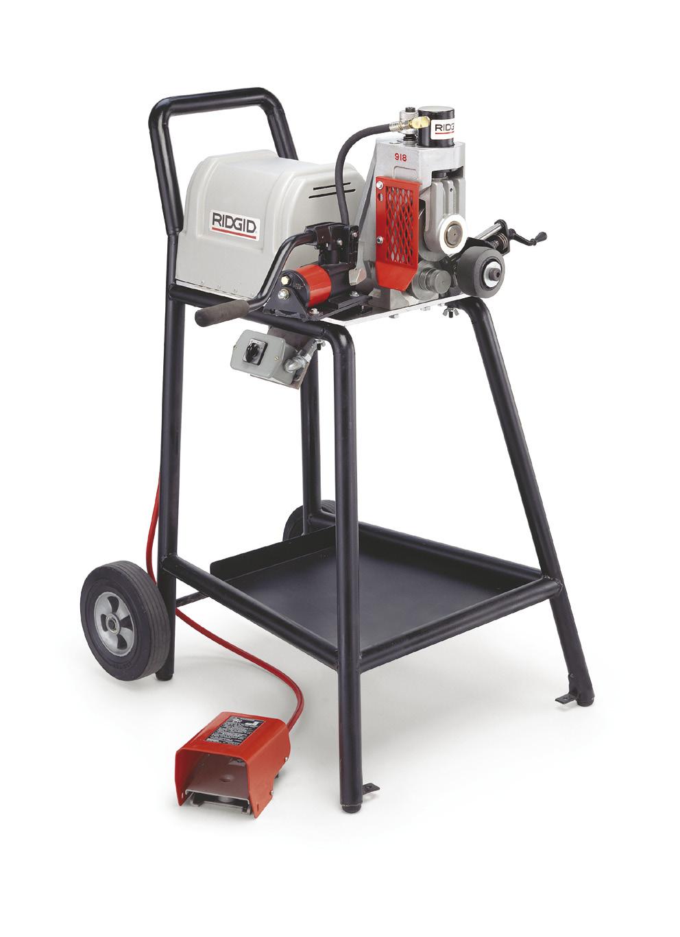 Model 918-I Roll Groover The RIDGID Model 918-I Roll Grooving Machine is capable of grooving 1" to 8" Schedule 40 and 1" to 12" Schedule 10 pipe faster than any roll grooving machine in its class.