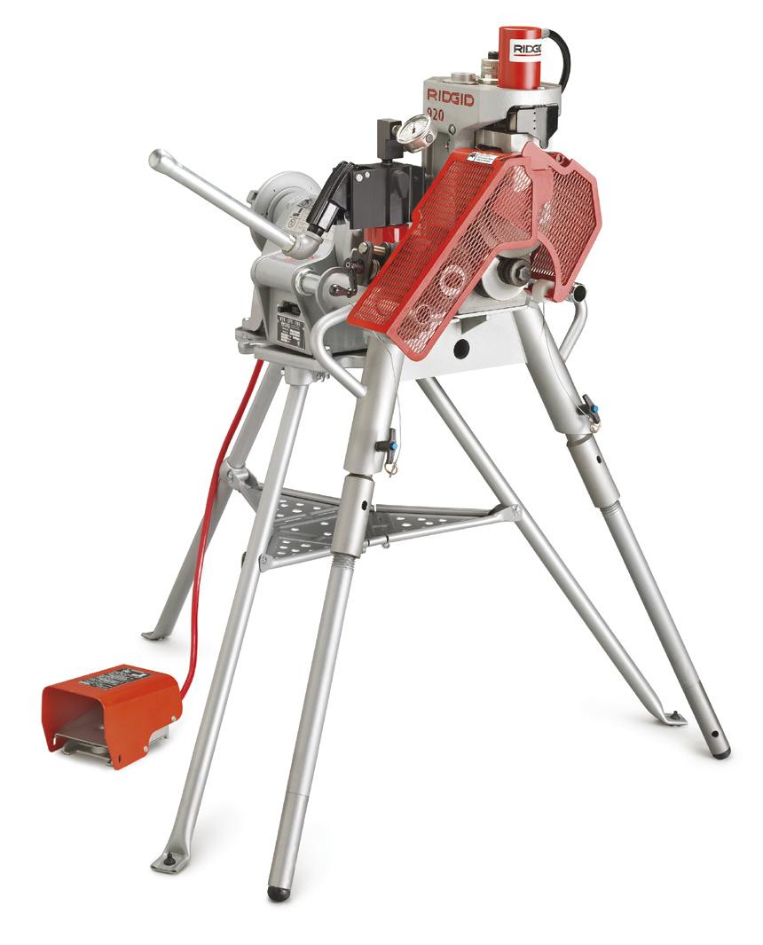 Model 920 Roll Groover The RIDGID Model 920 Roll Groover takes grooving to a whole new level. With a capacity range of 2" - 24" diameter pipe, it has the largest capacity of any RIDGID roll groover.