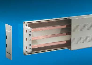 A Busbar systems up to 360 A 1 2 1 3 4 5 2 1 Busbar support up to 360 A, 3-pole 40 mm bar centre distance. Rated current up to 360 A, rated operating voltage up to 1000 V AC, 50/60 Hz to VDE 0660.