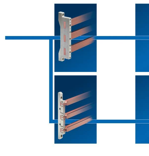 Comparison of busbar systems Busbar systems up to 800 A This system is particularly cost effective, because it uses commercially available flat copper bars.
