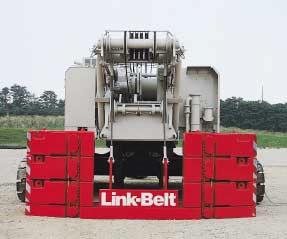 Optimal transportability The LS-308H II moves in 4 loads with max boom,