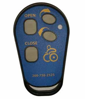 KEY FOB KEY FOB BUTTONS ALWAYS START VEHICLE PRIOR TO OPENING OR CLOSING DOOR AND RAMP. Key Fob Button Description 1. Press and hold OPEN for the gullwing door to Open. 2.