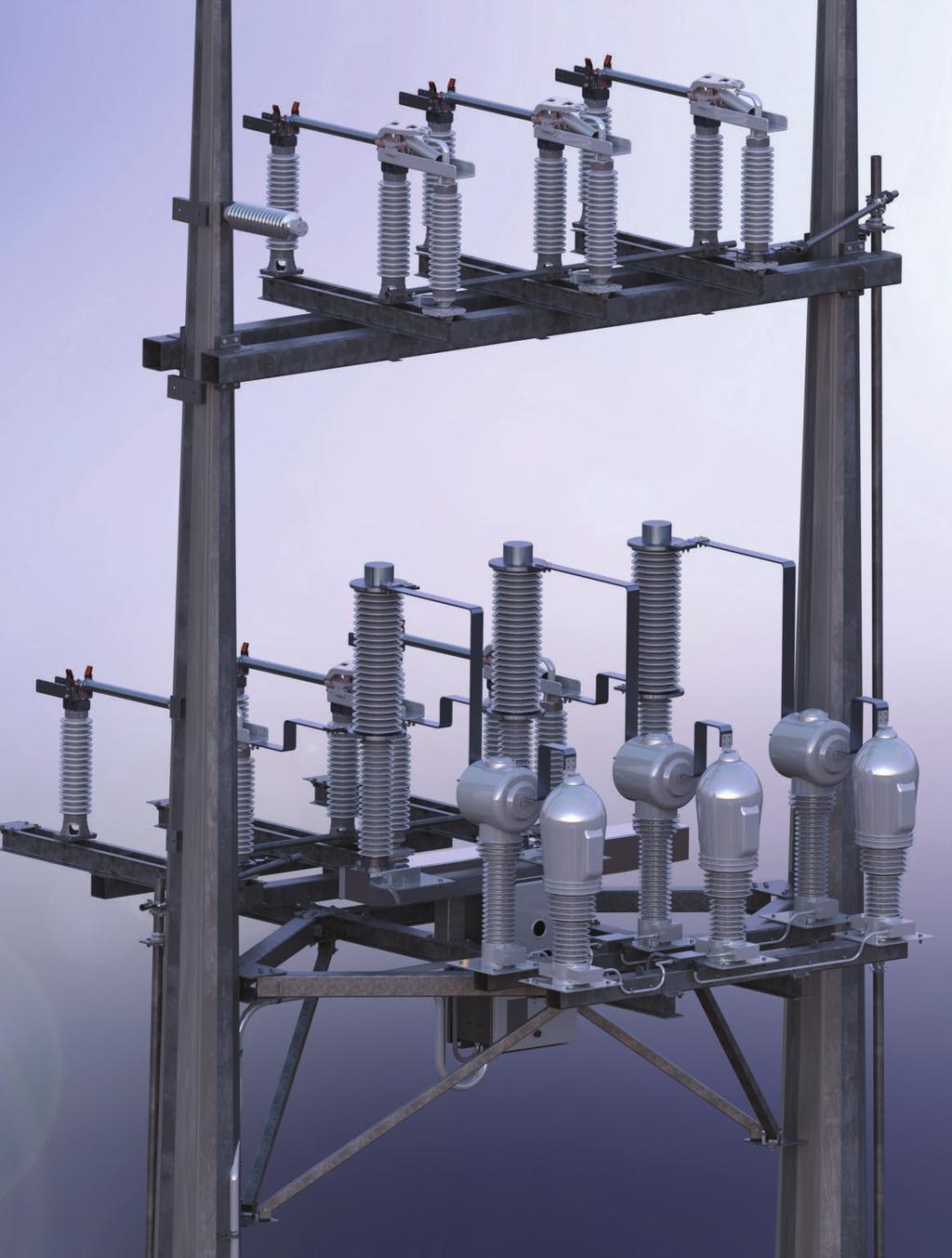 SUBSTATION IN THE SKY For unique transmission application challenges, Southern States offers specialized solutions.