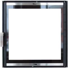 0330 /1 black glass door with grid (640 x