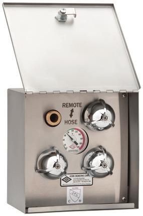 Remote Supply Boxes are used to supply water to flushing rim drains, can washing drains, shower heads, soap machines, and hospital equipment.