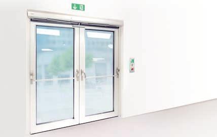 ECturn, EMD, TS 60 NT ND POWERTURN Swing door systems for fire and smoke protection doors (F) Drive systems in the F variant are used to automatically open and close -leaf fire protection doors.