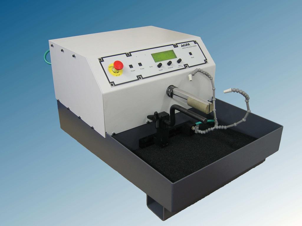 MHC-26 New Bench Top Honing Center Features - Fast and easy set-up - Menu guided display - Language selector - Variable speed control - Pneumatic stone feeding - Zero adjust measuring system -