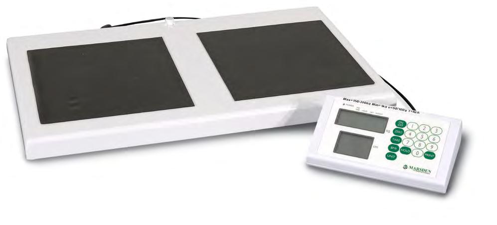 Marsden M-530 Marsden High Capacity Floor Scale High capacity scale with extra-large base and remote indicator for discreet weighing of heavier patients. Available with, Wifi or connectivity.