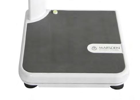 use. The substantially large platform allows patients up to 300kg to be weighed,