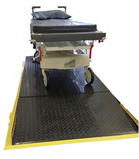 Marsden M-910 Marsden Floor Mounted Bed Scale with Ramps Bespoke, extra wide weighing platform designed for weighing bedridden patients. Available with or connectivity.