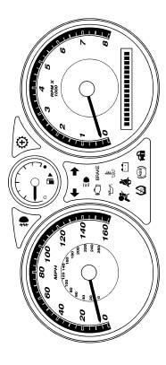 Instrument Panel Cluster A B C D E Your vehicle s instrument panel is equipped with this cluster or one very similar to it. The instrument panel cluster includes these key features: A. Speedometer B.