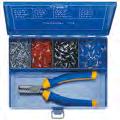Electrical connection systems Assortments SK 32 B Steel assortment box with cable end-sleeves and crimping tool ``Broad cable end-sleeve assortment appropriate crimping tool ``Hammer-tone finished