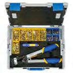 Electrical connection systems L-BOXXes L-BOXX 65BCB from plastic with blue connection - equipment ` Èxtensive equipment based on the blue connection product line, including crimping tool, cutting