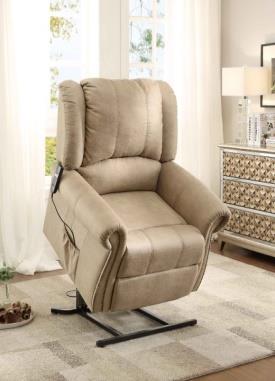 The taupe 100% polyester cover, rolled arms and nail head accent further lend the classic look of the collection.