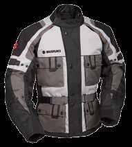 Suzuki touring jacket and many jackets of other manufacturers) Available sizes: XS-4XL /grey P/N 990F0-XTEX2-Size 6 7 6 Kidney Belt < Outer