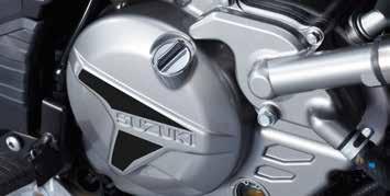 of black grained protection foil with Suzuki and V-Strom logo,  For 19 front wheel 