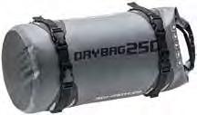 straps included > Capacity of 25/45 liters (Drybag 250/450) All weather tail
