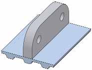 Profiled Belts Design Recommendations 4. Wide Base Profiles, and Profiles With Relief For profiles requiring a wide base, such as pushers, one foot should be left unwelded.