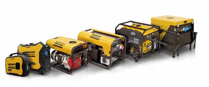 PORTABLE GENERATORS POWER ON THE MOVE Atlas Copco s portable generators have been made for people who work hard all day, every day!