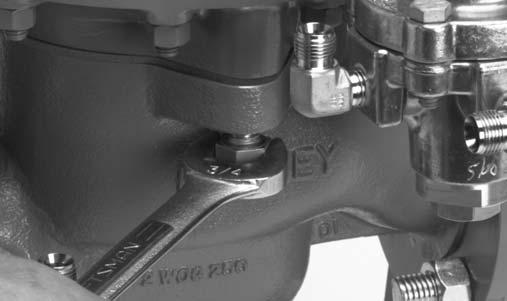 The 6" FlowMax does not utilize a body gasket, the Housing O-ring on a 6" FlowMax is machined into the valve body. Fig. 27 Tightening the Body Cap Screws.