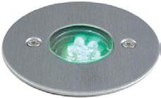 LED In-Ground Accents Recessed Fixtures for Gardens and Pathways Trim: Stainless Steel Housing: