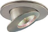 Clear/Frosted Lens Lamp: MR16 Dims: 3 ¼" Ø 1 ¼" Ext Cut-Out: 2 ⅞" Ø Housing: RH26 Finish: ST