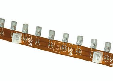 LED FLEXIBLE LINEAR Powerful LED LINC Flexible PCB Delineators consist of high-brightness LEDs vertically mounted on a flexible circuit board that allows bends at any angle.