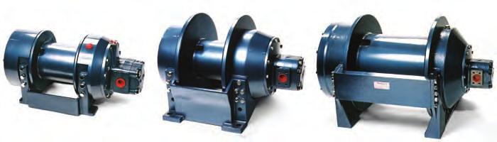 H Series: Rapid Reverse High-performance, high-efficiency planetary winch with rapid reverse speed 4.5 times faster than forward speed.