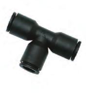 Tube-to-Tube Fittings 3 Equal and Unequal Tee Technical polymer, NBR ØD ØD1 G H L/2 kg 3 3 3 03 00.5 19 1.5 0.00 3 0 00.5 19 1.5 0.002 3 0 0.5 22.5 17.5 0.007 3 0 0.5 22.5 17.5 0.005 3 0 00.5 22.5 17.5 0.003 3 0 0 13.