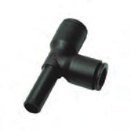 Plug-In Fittings and Accessories 313 Equal and Unequal Plug-In Run Tee LF 3000 Push-In Fittings Technical polymer, NBR ØD1 ØD2 G H H1 H2 L kg 313 0 00.5 33 15.5 1.
