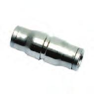Tube-to-Tube Fittings 30 Equal Tube-to-Tube Connector FDA chemical nickel-plated brass, FKM ØD G L kg 30 0