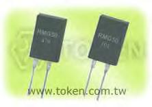 TO-220 Low-Profile Power Resistors Product Introduction (RMG50) Token's low profile TO-220 heat sinkable resistor keeps its cool. Features : Electrically Isolated Case. TO-220 Style Power Package.