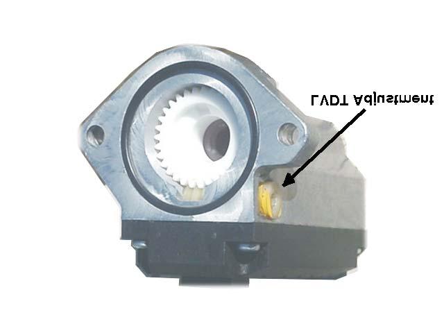 An allen head wrench will be needed for making the adjustment. When turned, the allen head will rotate a worm gear drive inside the housing.
