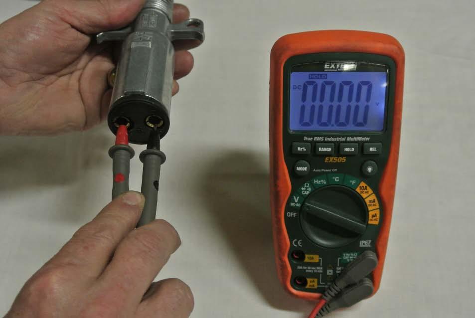 Repair/Fix: With Voltmeter, test the single or dual pole